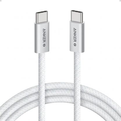 Кабел с бързо зареждане за устройства с USB-C порт - Anker Zolo USB-C to USB-C Cable 240W (180 см) (сив) 