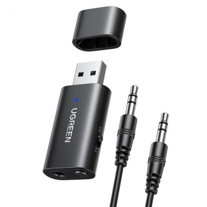 Безжичен блутут аудио приемник и предавател с 3.5 мм аудио жак - Ugreen CM523 Bluetooth Wireless Receiver and Transmitter (черен)
