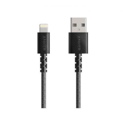 Сертифициран Lightning кабел за iPhone, iPad и iPod с Lightning (180 см) - Anker Powerline Select Plus Lightning cable (черен)