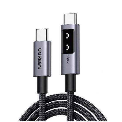 USB-C към USB-C кабел за устройства с USB-C порт (200 см) - Ugreen UNO USB-C to USB-C PD Fast Charging Cable 100W (черен)