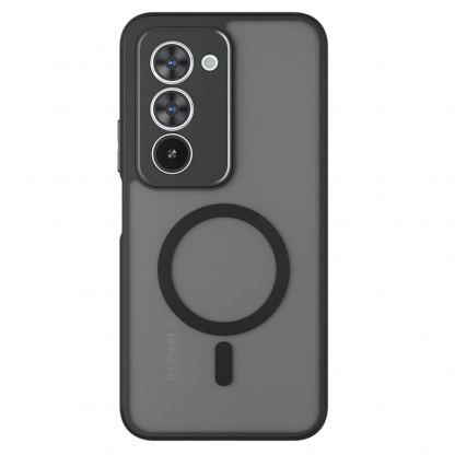 Хибриден удароустойчив кейс за Xiaomi Redmi 15 4G, Redmi 15 5G - Techsuit PureFrost MagSafe Hybrid Case (черен-мат)