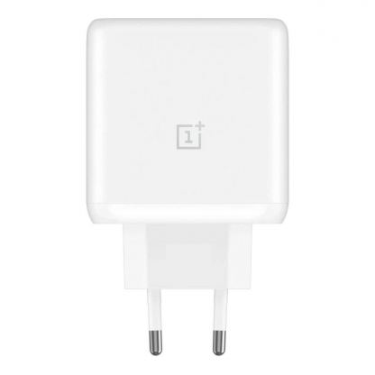Захранване за ел. мрежа с USB-A порт и технология за бързо зареждане - OnePlus VCA7JAEH USB-A Travel Charger 65W  (bulk) (бял)