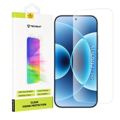 Калено стъклено защитно покритие за дисплея на Xiaomi 17 - Techsuit Clear Vision Tempered Glass Screen Protector 2.5D (прозрачен)