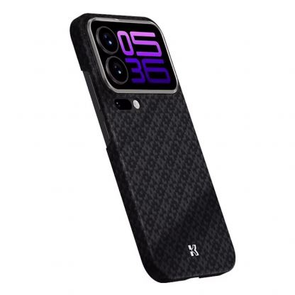 Кевларен кейс с MagSafe за Xiaomi 17 Pro Max - Benks ArmorGrid ArmorAir Magnetic Kevlar Metal Frame Case 600D (черен)