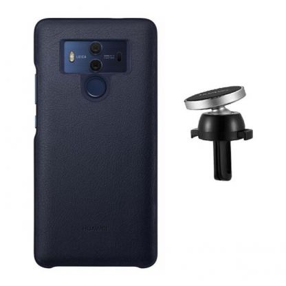 Huawei Car Kit CF80 - оригинален комплект от кейс и магнитна поставка за Huawei Mate 10 Pro (тъмносин)
