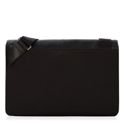 Knomo Kinsale Slim Cross Body Messenger - луксозна чанта за преносими компютри до 13 инча (черен)