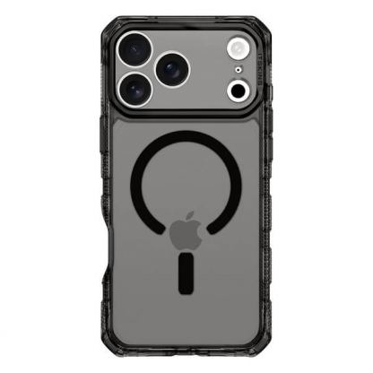 Удароустойчив хибриден кейс за iPhone 17 Pro Max (черен-прозрачен мат) - ItSkins Supreme R Frost MagSafe Case (bulk)