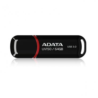 Adata UV150 USB 3.0 Flash Drive 64GB - ултрабърза USB 3.0 флаш памет за преносими компютри 64GB (черен)