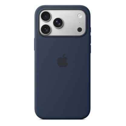 Оригинален силиконов кейс с MagSafe за iPhone 17 Pro Max - Apple iPhone Silicone Case with MagSafe (тъмносин)