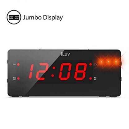 iLuv TimeShaker Boom - LED часовник с аларма и безжично вибриращо устройство за събуждане