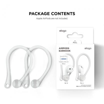 Elago AirPods EarHooks - силиконови кукички за Apple AirPods (фосфоресциращ)