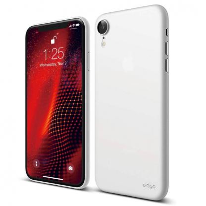 Elago Inner Core Case - тънък полипропиленов кейс (0.3 mm) за iPhone XR (бял)