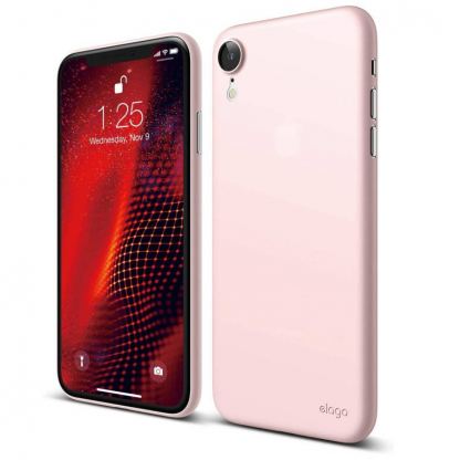 Elago Inner Core Case - тънък полипропиленов кейс (0.3 mm) за iPhone XR (розов)