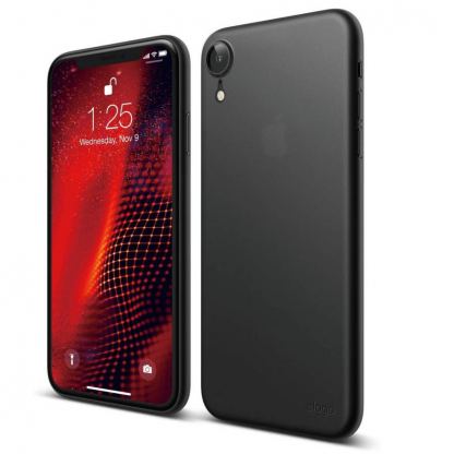 Elago Inner Core Case - тънък полипропиленов кейс (0.3 mm) за iPhone XR (черен)