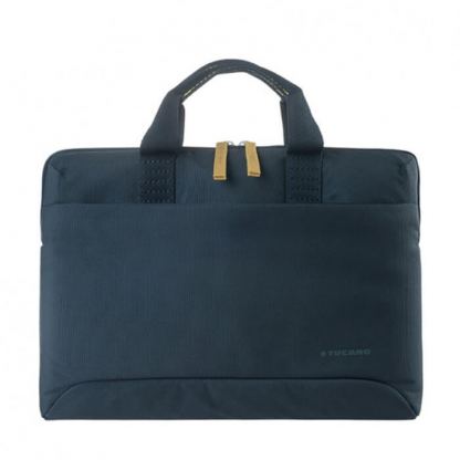 Tucano Smilza Super Slim Bag - чанта за MacBook и преносими компютри от 13.3 до 14 инча (син)