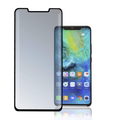 4smarts Second Glass Curved - калено стъклено защитно покритие с извити ръбове за целия дисплей на Huawei Mate Pro 20 (черен-прозрачен)