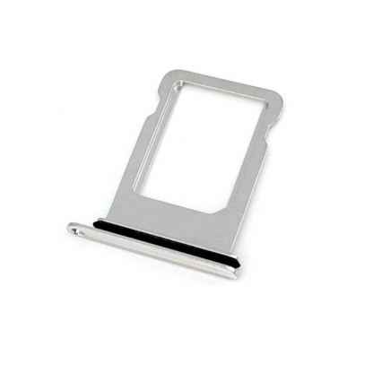 OEM iPhone Sim Tray - резервна поставка за сим картата за iPhone X (сребрист)