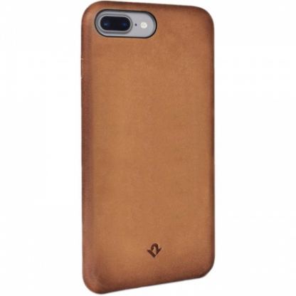 TwelveSouth Relaxed Leather Clip - кожен (естествена кожа) кейс за iPhone 8 Plus, iPhone 7 Plus (кафяв)