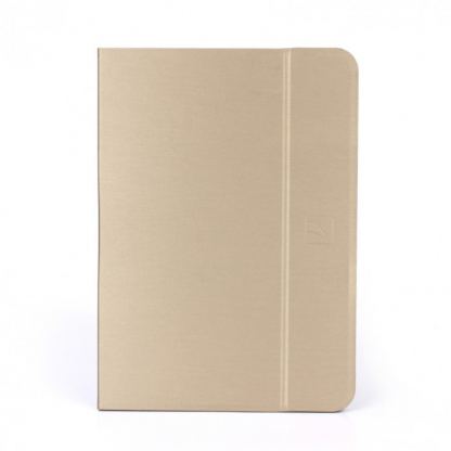 Tucano Filo Hard Folio Case - текстилен калъф с Auto On/Off и поставка за iPad Pro 9.7 (златист)