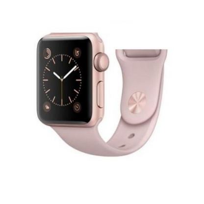 Apple Sport Band S/M - оригинална силиконова каишка за Apple Watch 42мм, 44мм (бледа роза) (bulk)