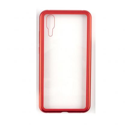 4smarts Magnet Cover ALO-X - алуминиев магнитен кейс за Huawei P20 (червен) 