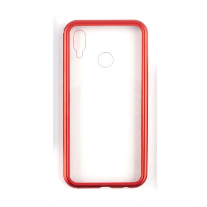 4smarts Magnet Cover ALO-X - алуминиев магнитен кейс за Huawei P20 Lite (червен) 