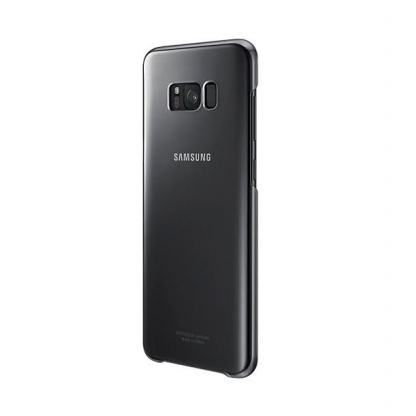 Samsung Clear Cover Case EF-QG955CBEGWW - оригинален TPU кейс за Samsung Galaxy S8 Plus (прозрачен-черен)(bulk)