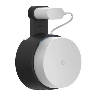 Elago Google WiFi Outlet Wall Mount - силиконова поставка за Google WiFi (черна)