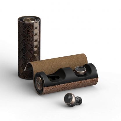 PaMu Scroll TWS Headset Rock and Roll - иновативни безжични Bluetooth слушалки с микрофон (тъмно злато) 