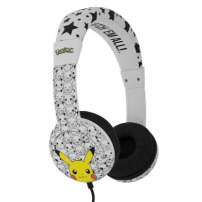 OTL Pokemon Pikachu Face Headphones - слушалки подходящи за деца за мобилни устройства (бял)