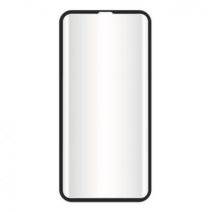 Griffin Survivor Curved Glass Screen Protector - калено стъклено защитно покритие за целия дисплей на iPhone 11 Pro, iPhone XS, iPhone X (прозрачен-черен)