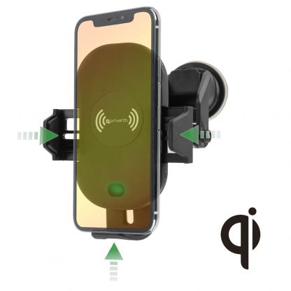 4smarts Inductive Fast Charger VoltBeam Sensor 2 with 15W - поставка за кола с безжично зареждане за QI съвместими смартфони