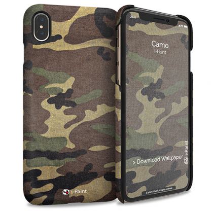 iPaint Camo HC Case - дизайнерски поликарбонатов кейс за iPhone XS Max