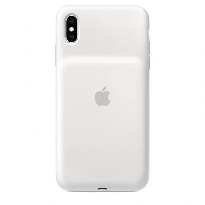 Apple Smart Battery Case - оригинален кейс с вградена батерия за iPhone XS Max (бял)