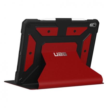 Urban Armor Gear Metropolis Folio Case - удароустойчив хибриден кейс от най-висок клас за iPad Pro 12.9 (2018) (червен)