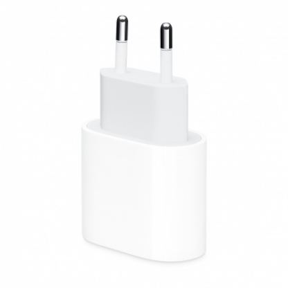 Apple 18W USB-C Power Adapter - оригинално захранване за iPhone, iPad и устройства с USB-C порт (ритейл опаковка)