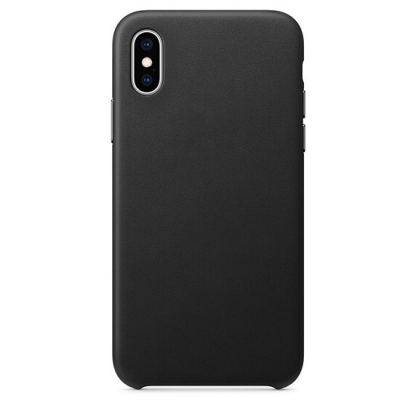 SDesign Leather Original Case - качествен кожен (естествена кожа) кейс за iPhone XS Max (черен)