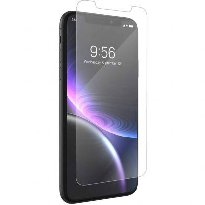 Zagg Invisible Shield Glass+ - калено стъклено защитно покритие за дисплея на iPhone 11, iPhone XR (прозрачен)