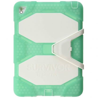 Griffin Survivor All Terrain Case - защита от най-висок клас за iPad Pro 9.7, iPad Air 2 (зелен)