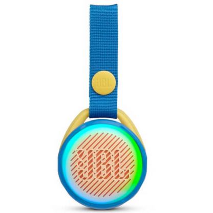 JBL JR POP - водоустойчив безжичен портативен спийкър с каишка и микрофон (син)