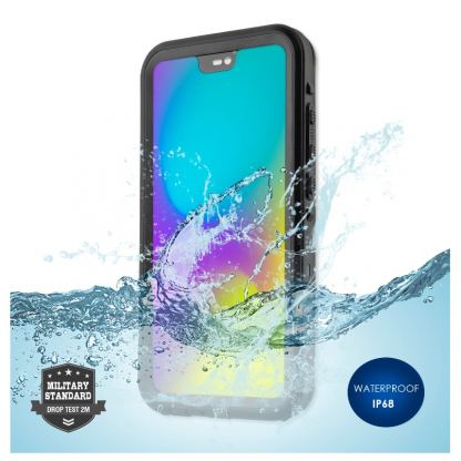 4smarts Rugged Case Active Pro STARK - ударо и водоустойчив калъф за Huawei P20 Lite (черен)