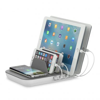 4smarts Inductive Charger Family 50W Plus 10W Wireless Charging - док станция с безжично зареждане и 3xUSB и 1xUSB-C