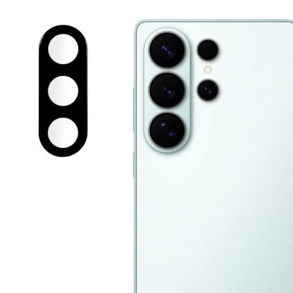 Предпазнo стъклено защитно покритие за камерата на Samsung Galaxy S26 Ultra - Techsuit Full Camera Glass (черен)