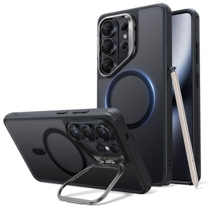 Хибриден кейс с висока степен на защита с MagSafe за Samsung Galaxy S26 Ultra - ESR Classic Hybrid HaloLock Kickstand MagSafe Case (черен) 