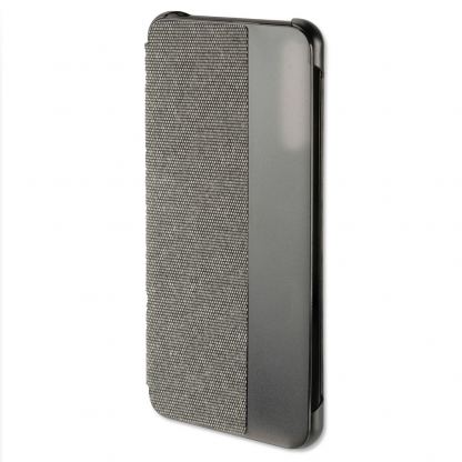 4smarts Smart Cover - текстилен смарт калъф за Huawei P20 Pro (тъмносив)