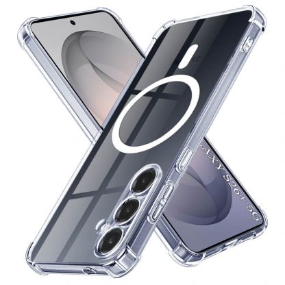 Удароустойчив силиконов (TPU) калъф с MagSafe за Samsung Galaxy S26 Plus - Techsuit Shockproof Clear Silicone Case (прозрачен) 