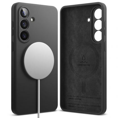  Силиконов (TPU) калъф с MagSafe за Samsung Galaxy S26 Plus - Ringke Liquid Silicone Magnetic Case (черен) 