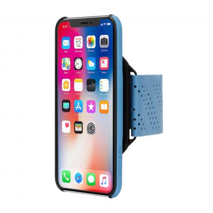 Incase Armband Pro - спортен калъф за ръка за iPhone XS, iPhone X (светлосин)