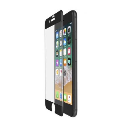 Belkin TCP 2.0 Tempered Edge to Edge Glass - калено стъклено защитно покритие за дисплея на iPhone 8 Plus, iPhone 7 Plus (черен-прозрачен)