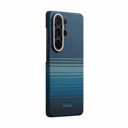 Кевларен кейс с MagSafe за Samsung Galaxy S26 Ultra - Pitaka Edge Moonrise Aramid Fiber MagSafe Case Aeron Button